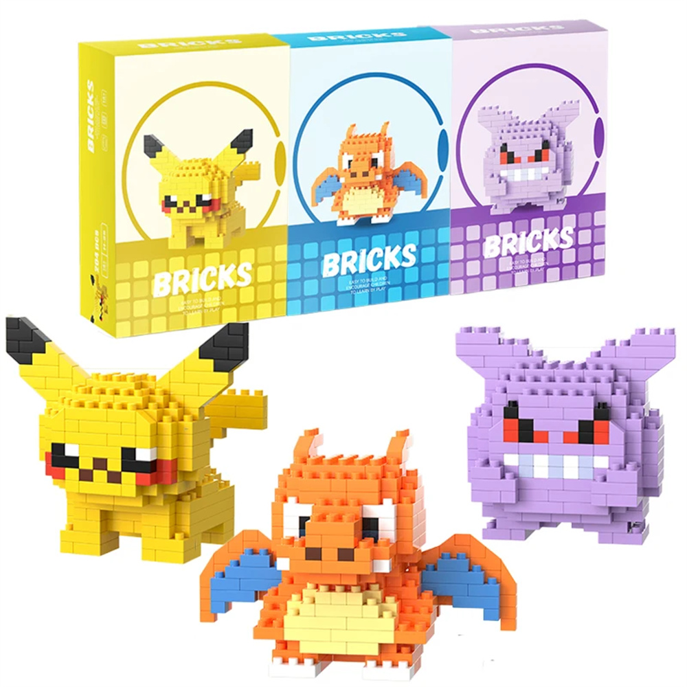 Building Block Mini - Micro Building Blocks Dragonite Gengar Mini