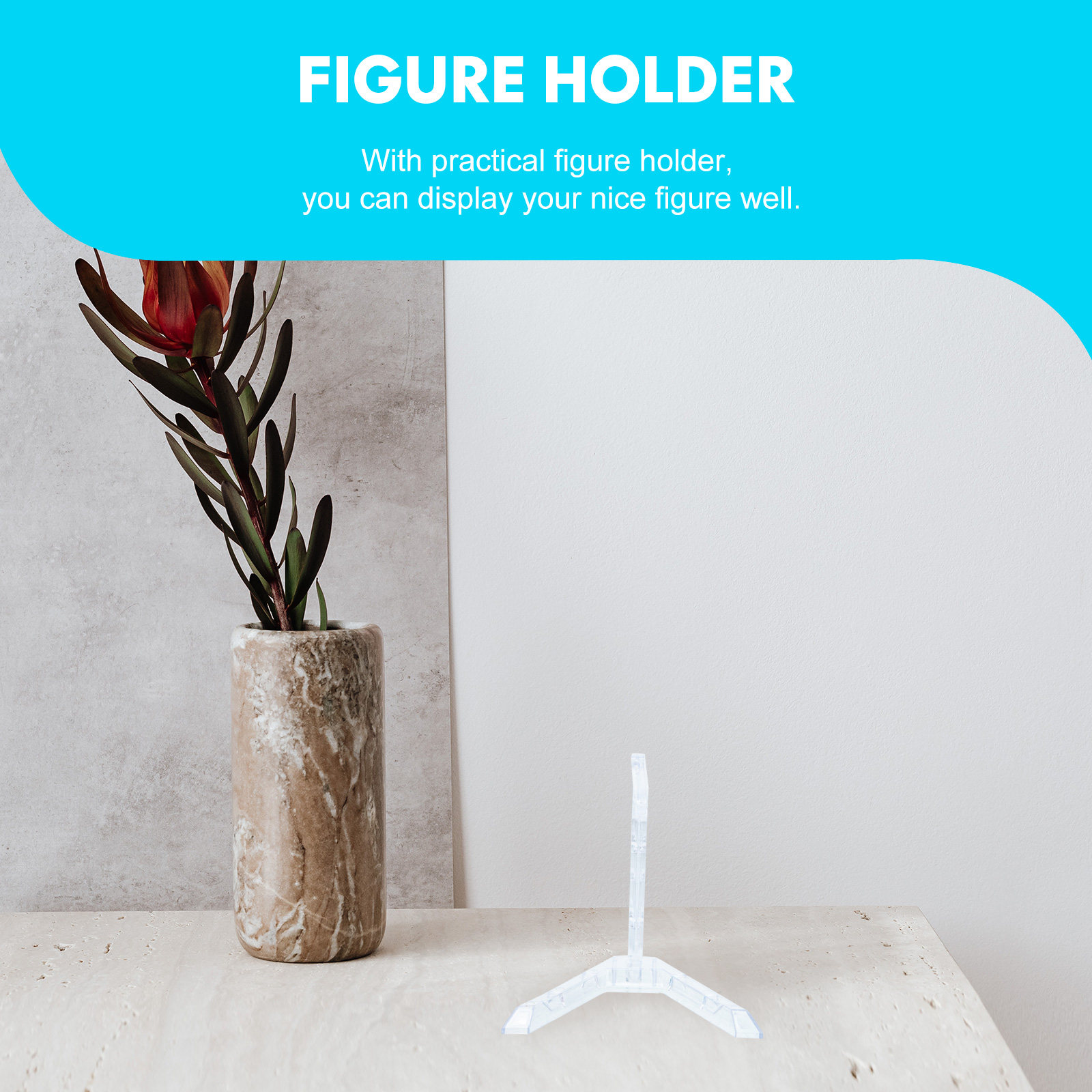 3pcs Durable Plastic Action Fi - Action Figure Stand ulasan dan harga