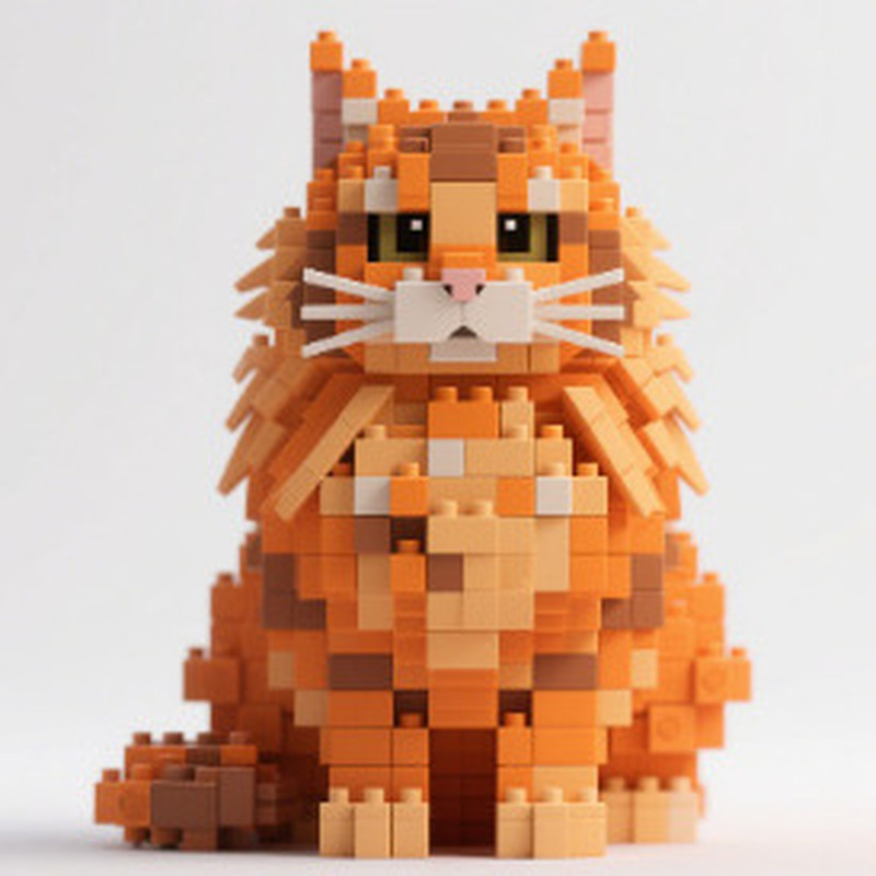 Mini Building Blocks Cat Model - Building Block Mini ulasan dan harga