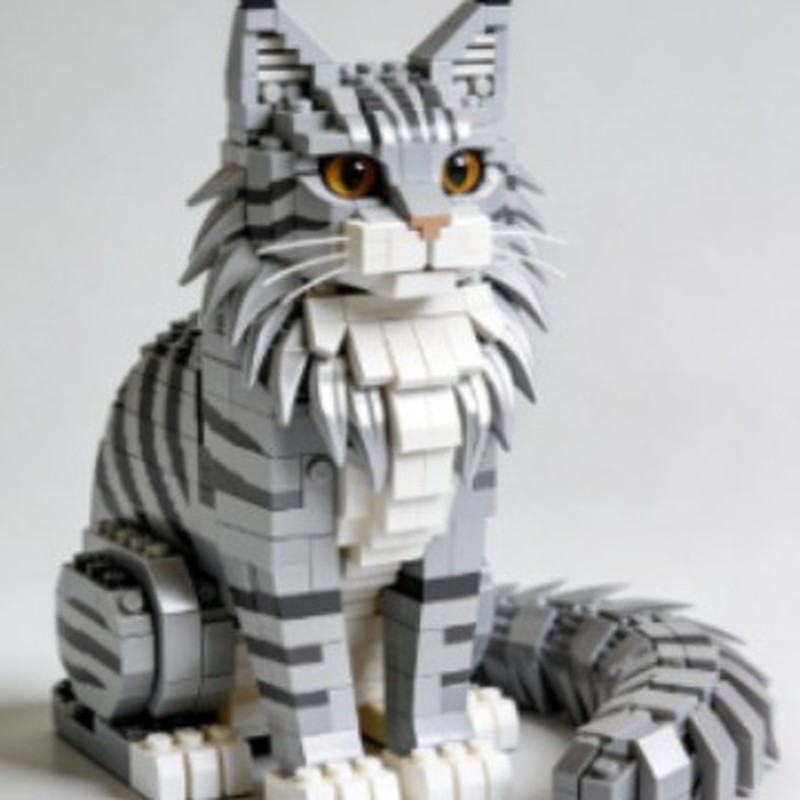 Mini Building Blocks Cat Model - Building Block Mini ulasan dan harga
