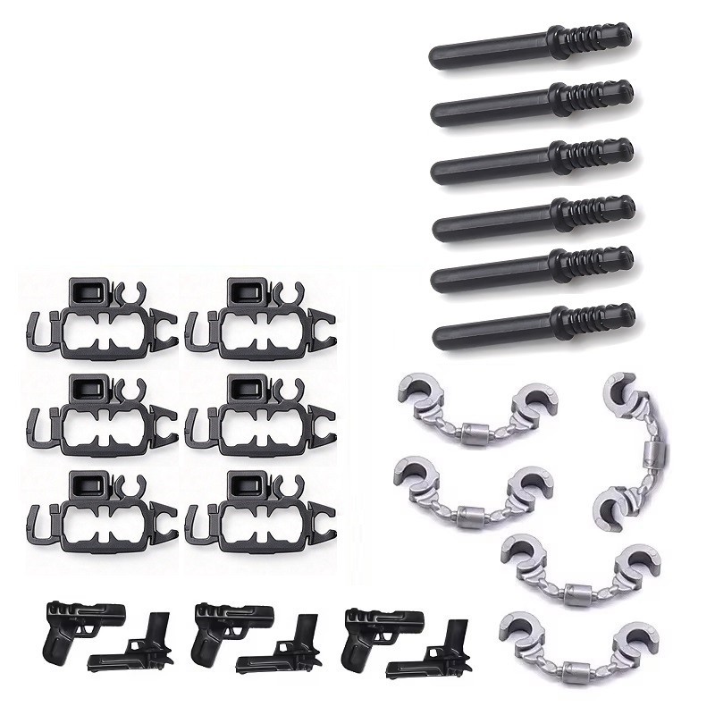 6PCS/SET US City Police Handcu - Lego Set Creator ulasan dan harga